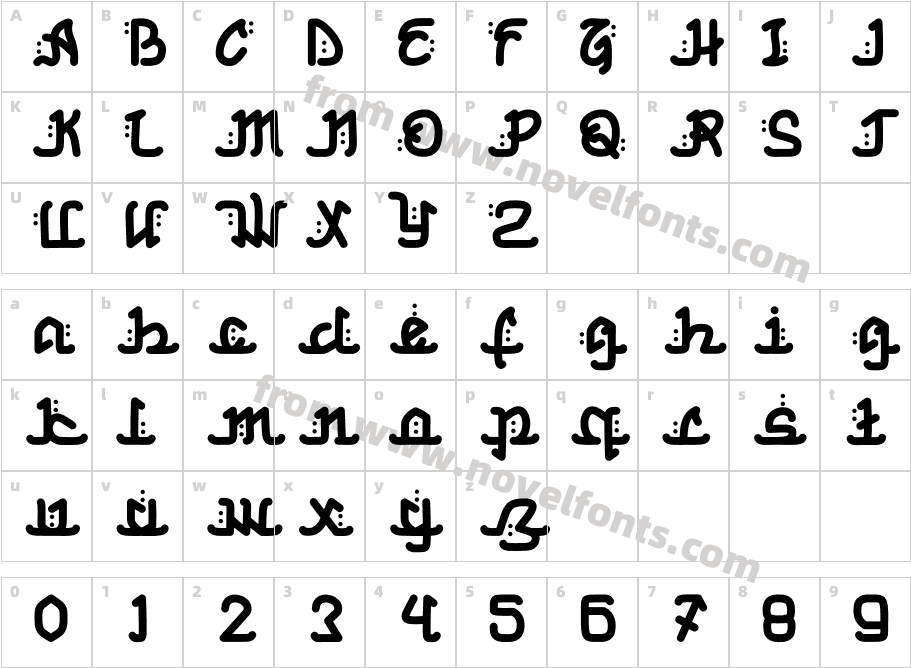 Saifullah RegularCharacter Map