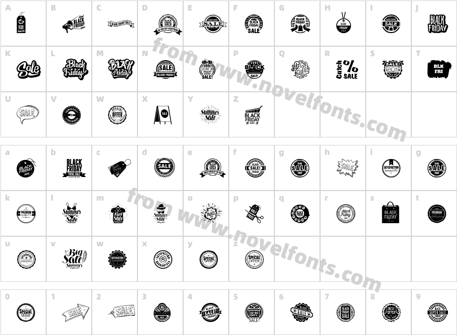 SaleCharacter Map