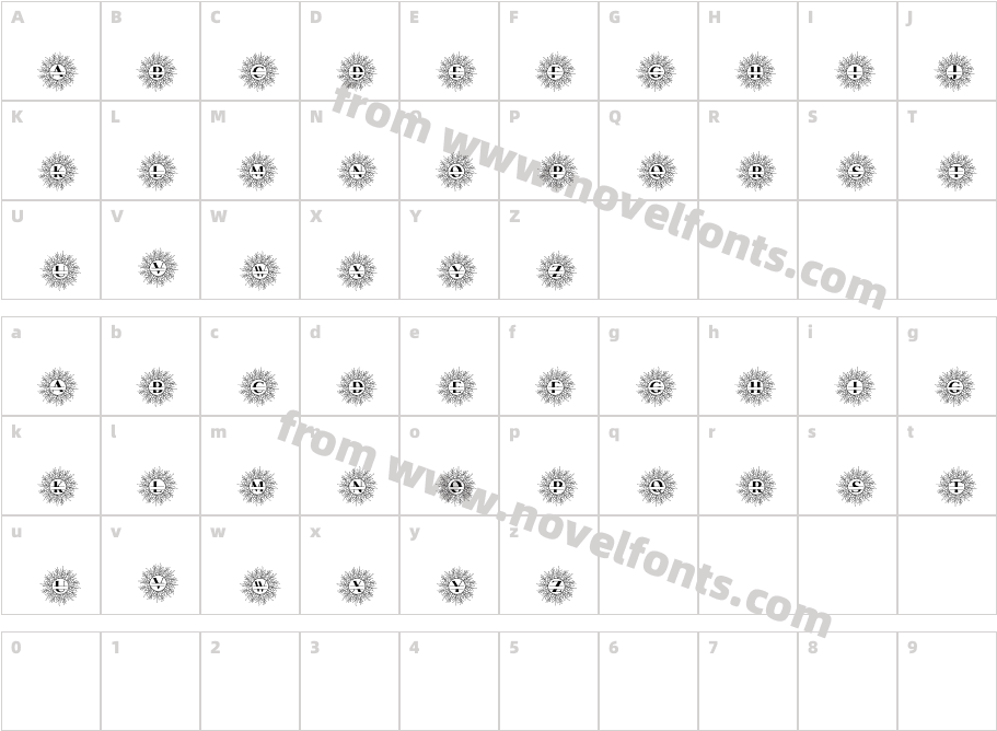 Salsabila MonogramCharacter Map