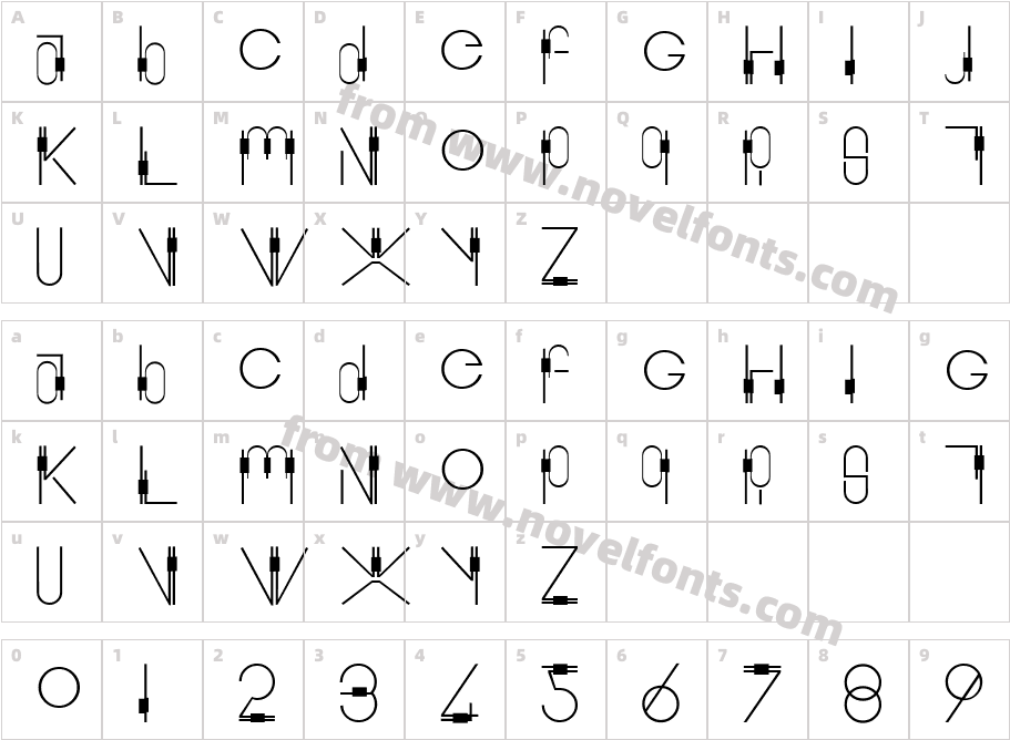 Sbarra PlainCharacter Map