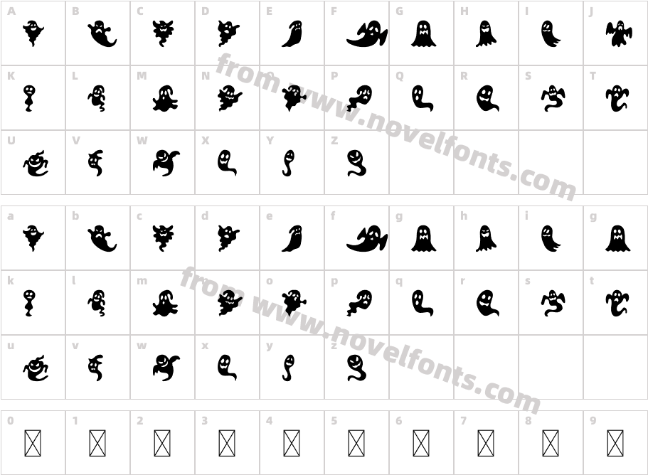 Scary GhostCharacter Map