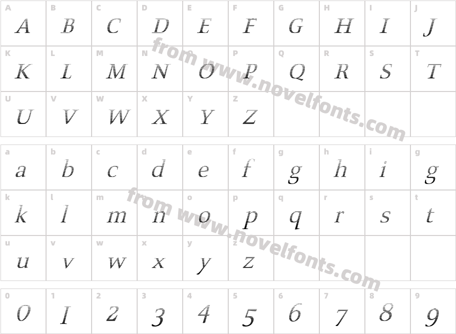 ScoriaG SlantedCharacter Map