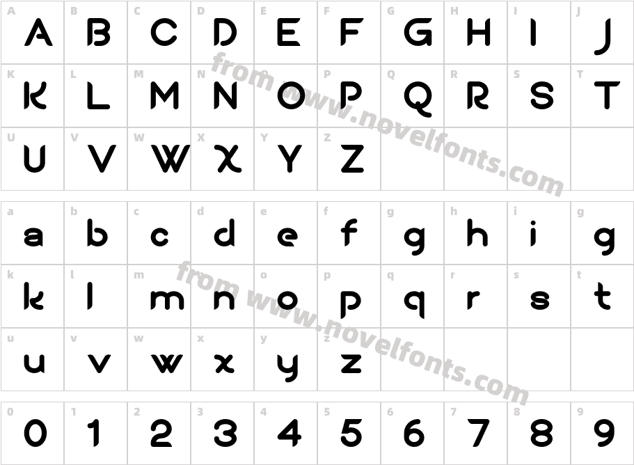 Sean Henrich ATF Extra BoldCharacter Map