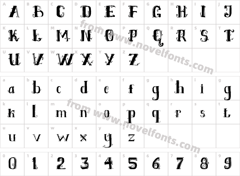 Shakila AltCharacter Map
