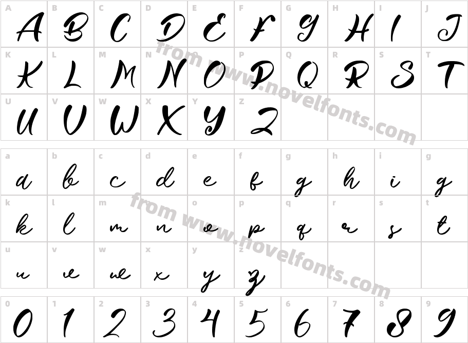 Shally DiggityCharacter Map
