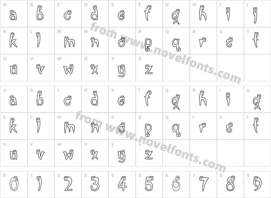 Shazi GhostCharacter Map