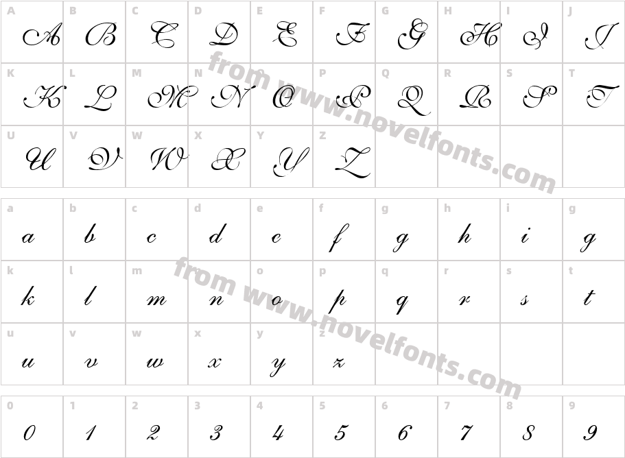 Sheer EleganceCharacter Map