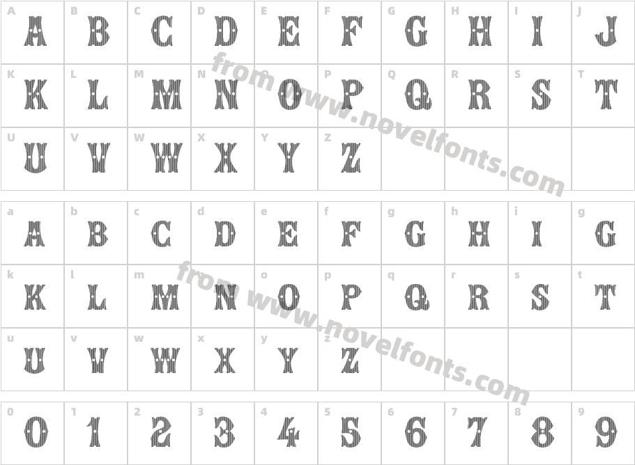 Show Lines VerticalCharacter Map