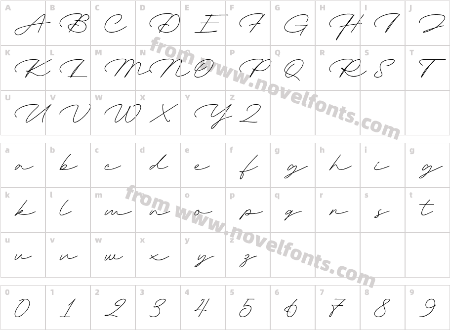 Signature Demo RegularCharacter Map