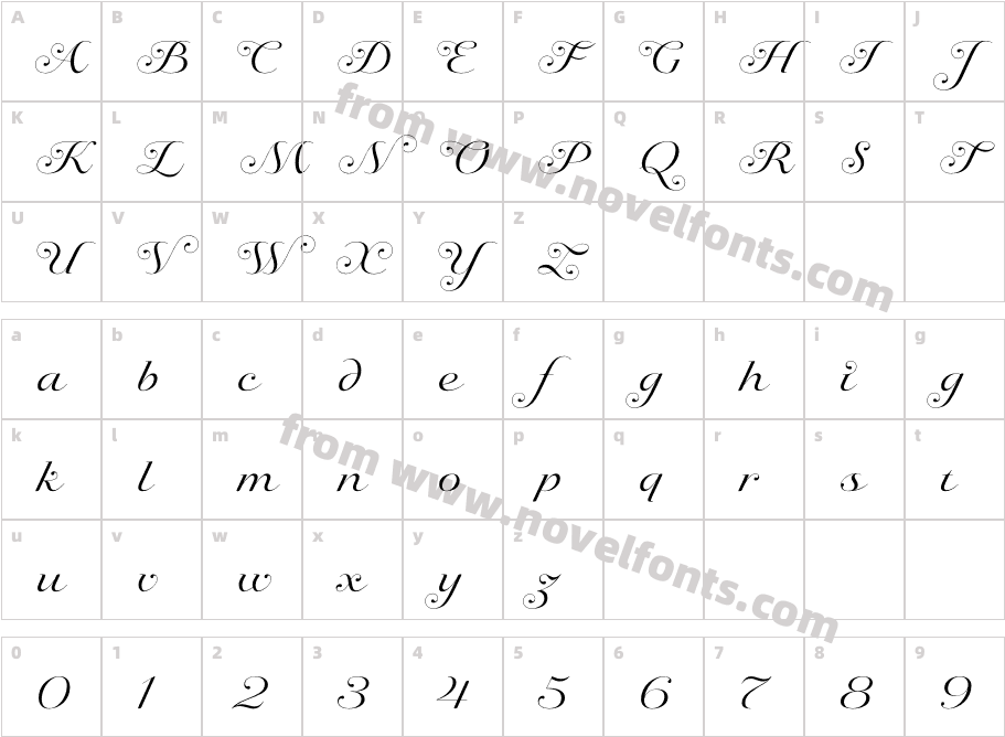 Sildetas RegularCharacter Map