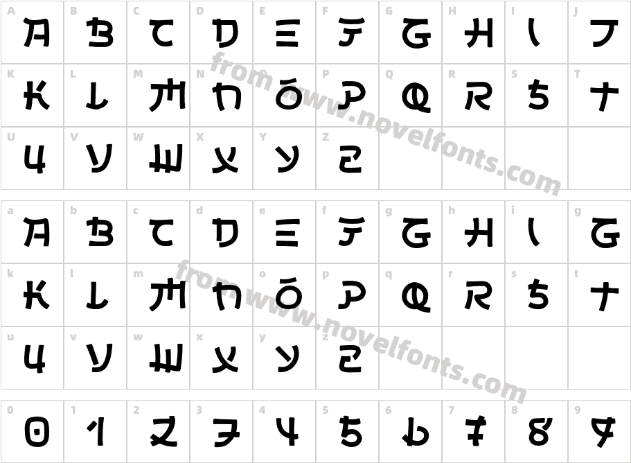 SinosukeCharacter Map
