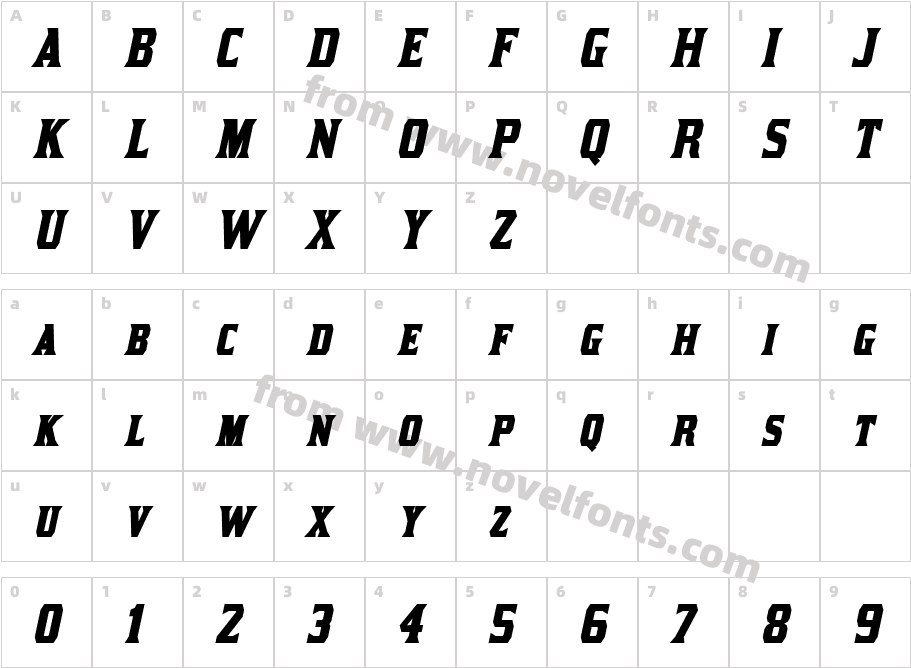 Kirsty Bold ItalicCharacter Map