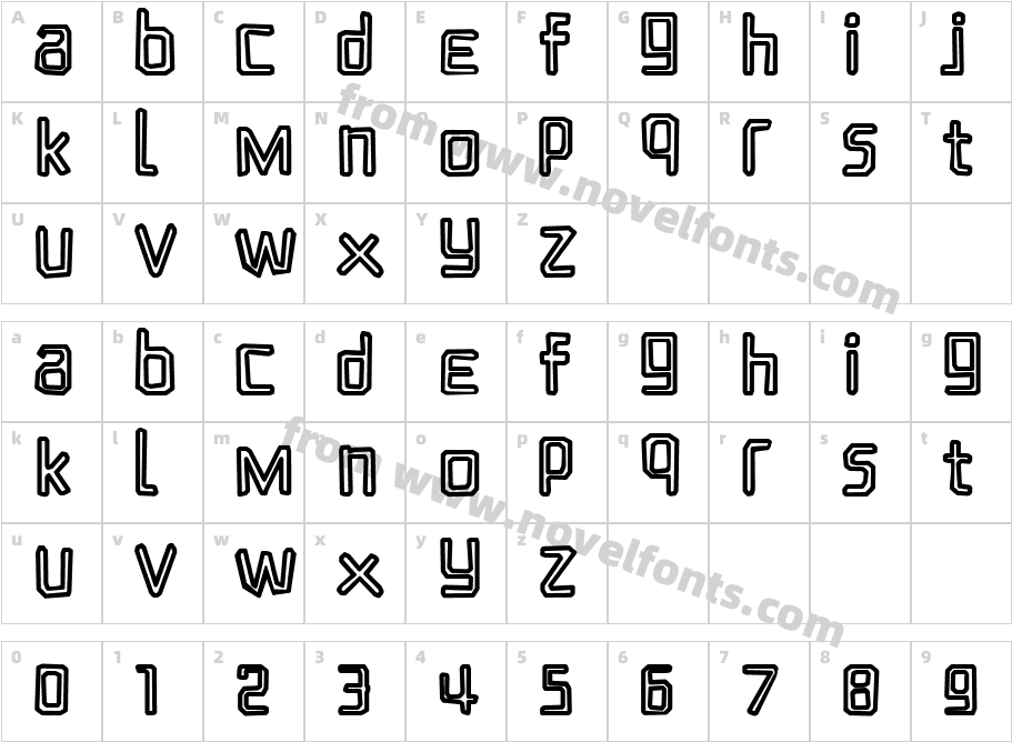 Sketcho BaselineCharacter Map