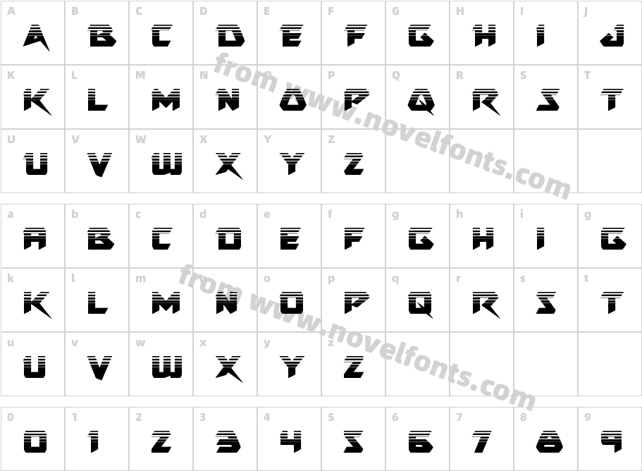 Skirmisher HalftoneCharacter Map