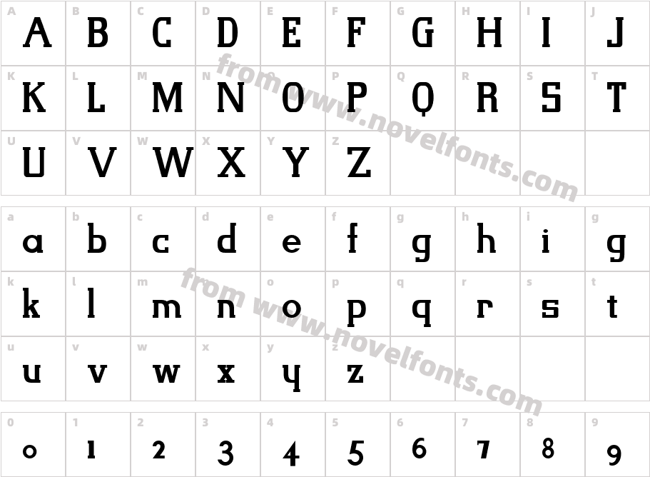 Slab Four Rounded NormalCharacter Map