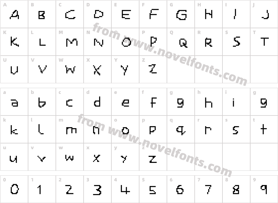 SmalleCharacter Map