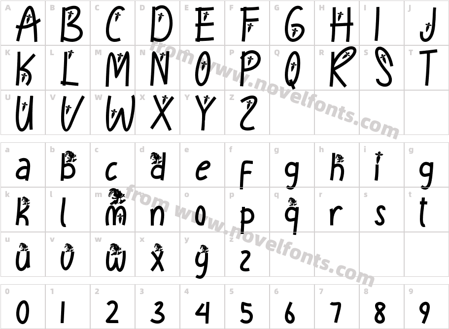 Smile RabbitCharacter Map