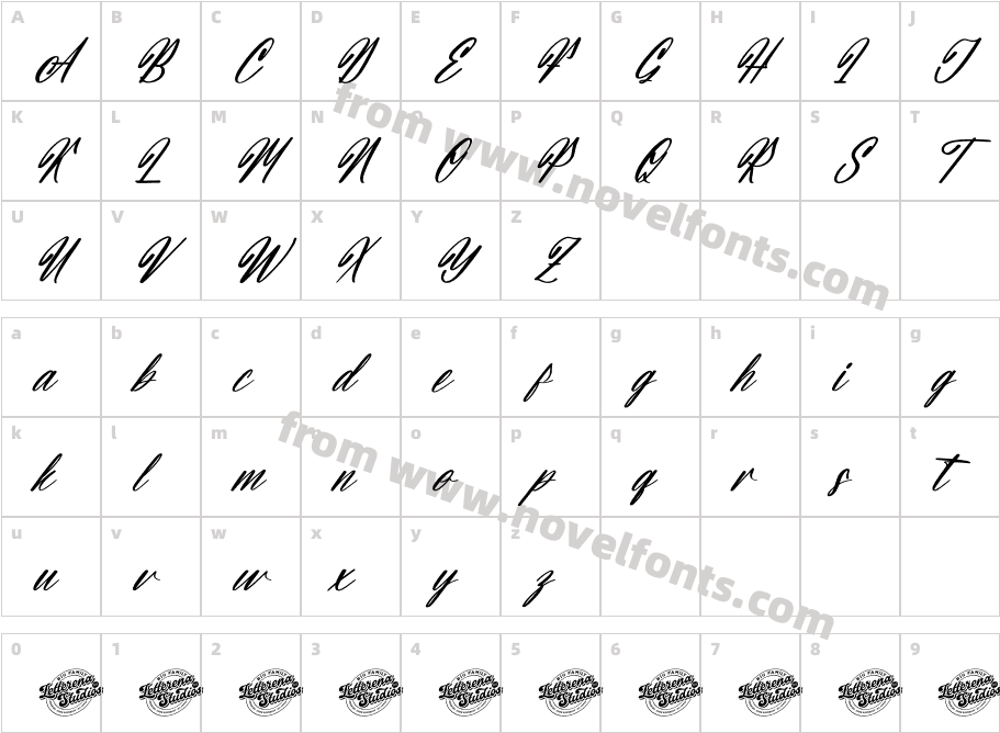 Snapshot Dreams DEMO VERSION ItalicCharacter Map