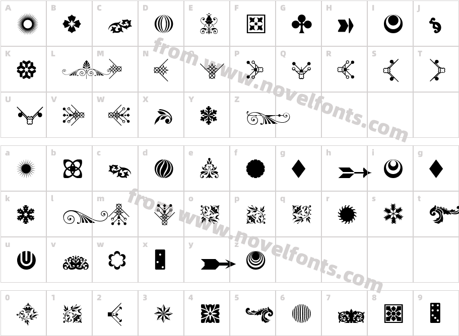 Soft Ornaments SixteenCharacter Map