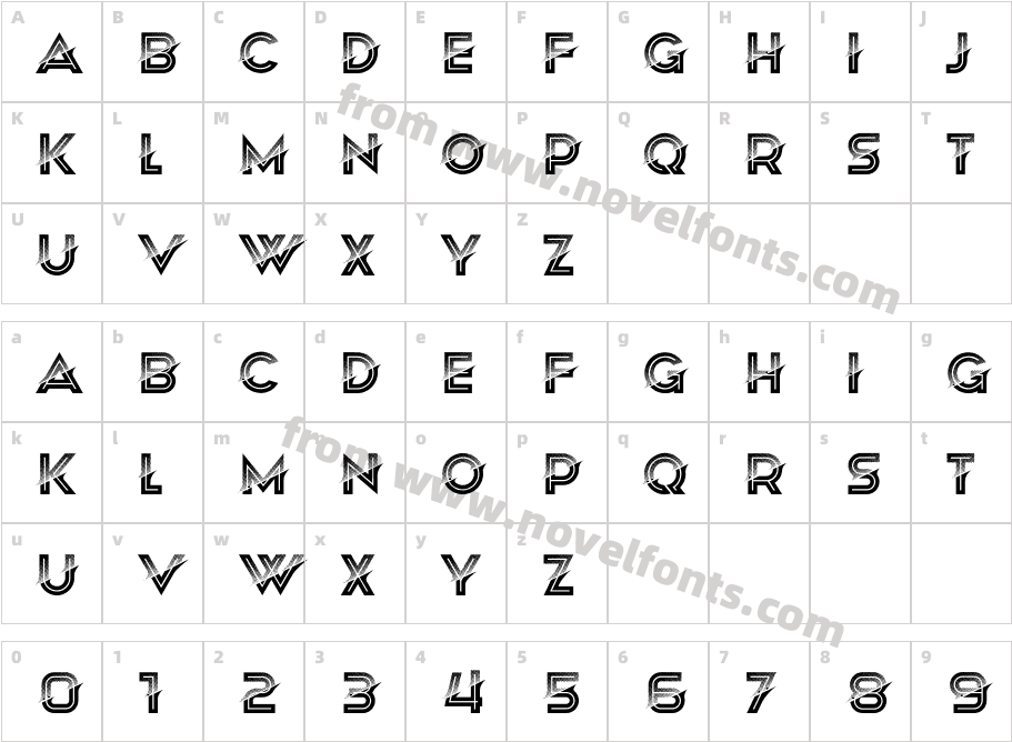 Sparkle RegularCharacter Map