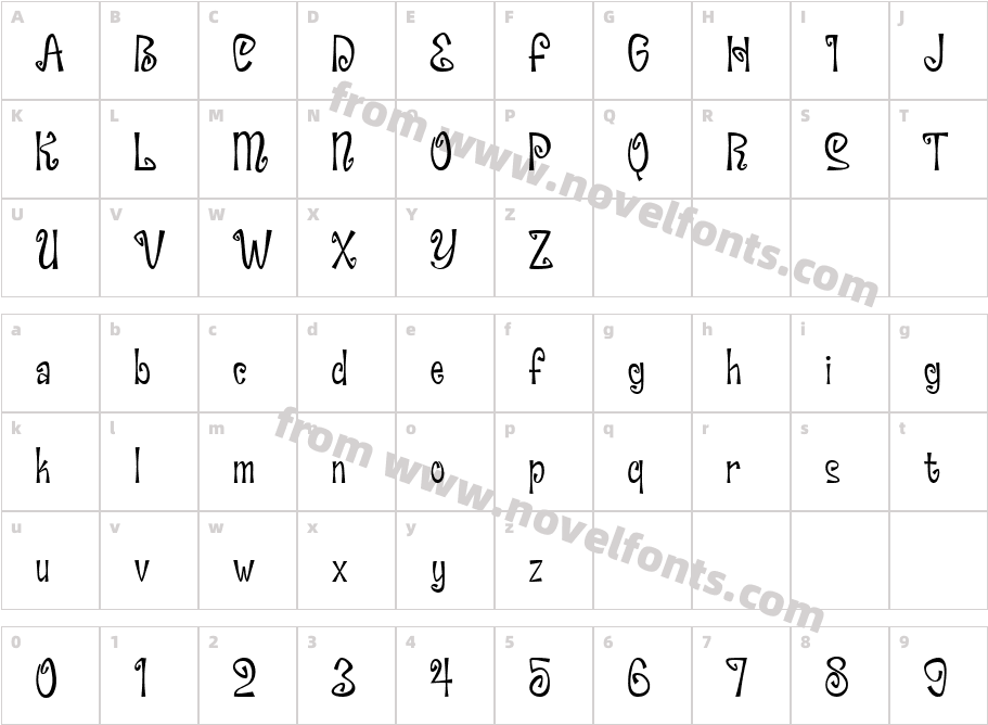 Spell Bound BVCharacter Map
