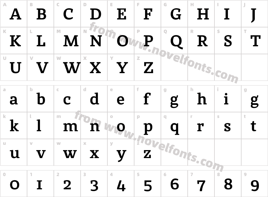 St Marie Pro BoldCharacter Map