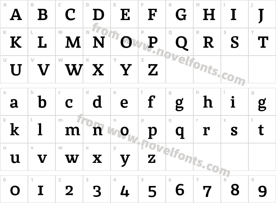 St Marie Pro BoldCharacter Map
