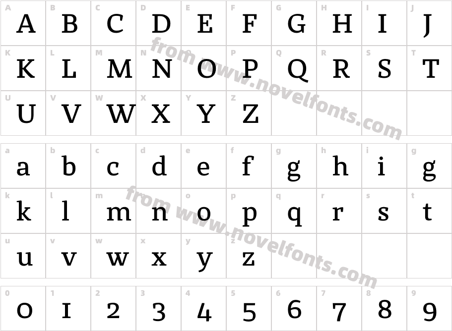 St Marie Pro Demi BoldCharacter Map