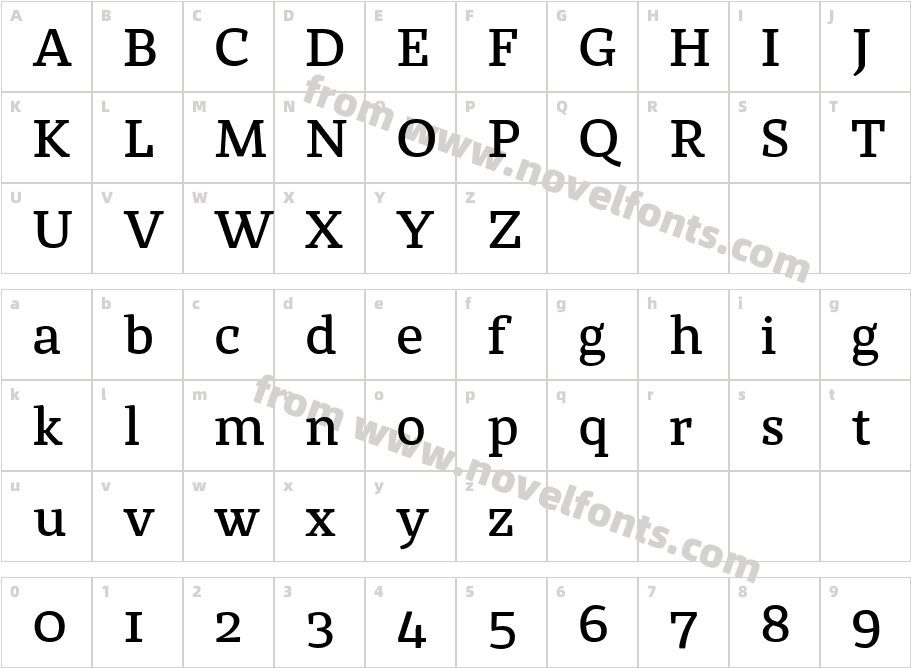 St Marie Pro Demi BoldCharacter Map