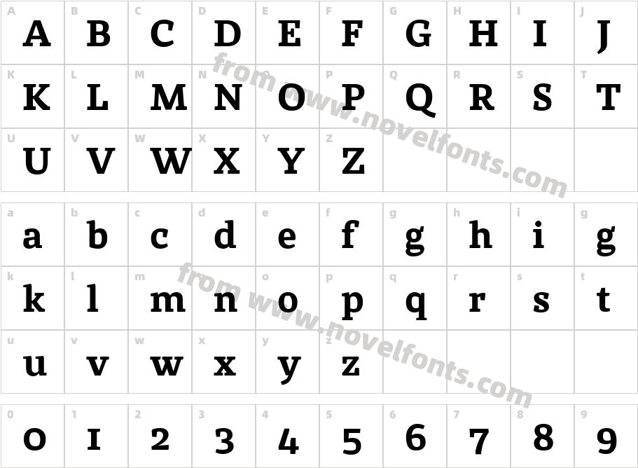 St Marie Pro Extra BoldCharacter Map