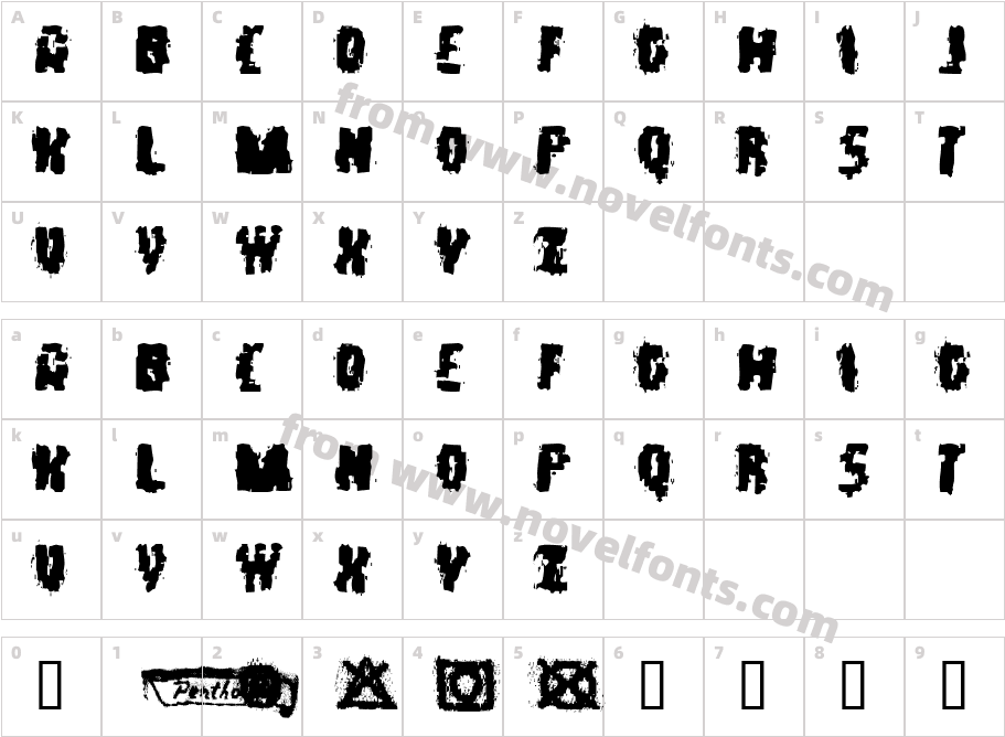 StaticCharacter Map