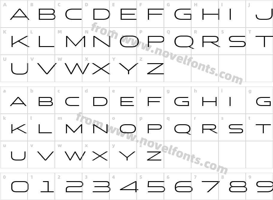Stereo Gothic 300 Regular 2Character Map