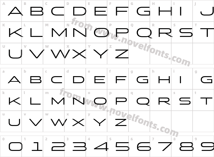 Stereo Gothic 400 Regular 2Character Map