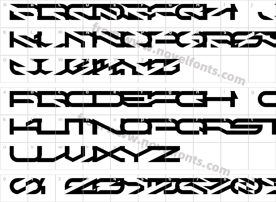 KleenBlades LDRCharacter Map