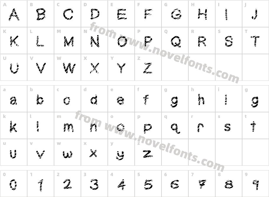 StripeCharacter Map