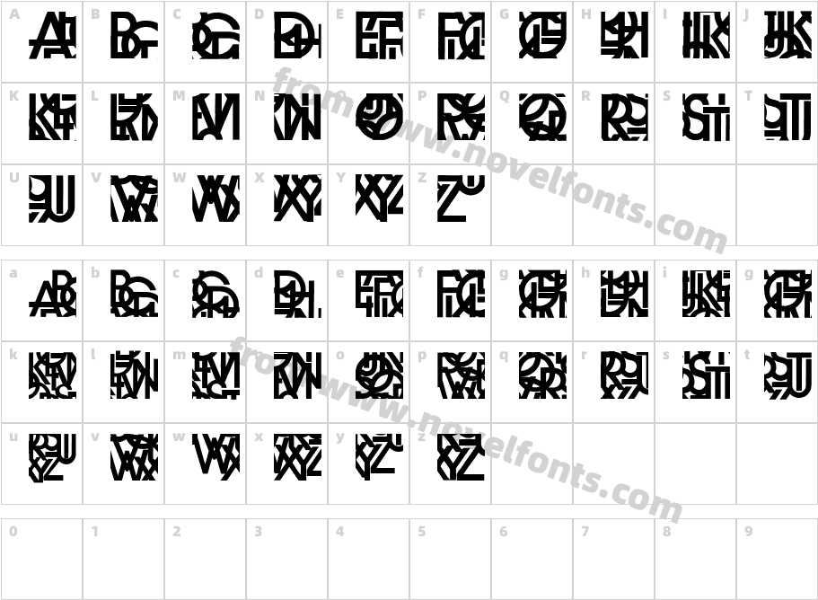 KleinsTypesoupCharacter Map