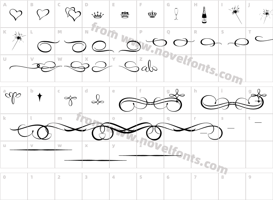 Style OrnamentsCharacter Map