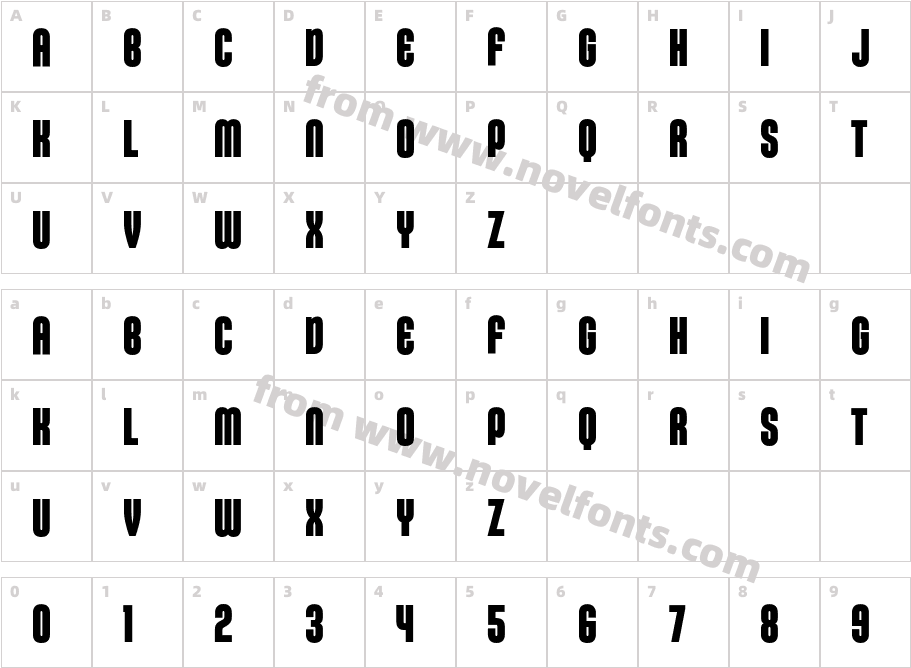 KleptocracyTitlingCd-BoldCharacter Map