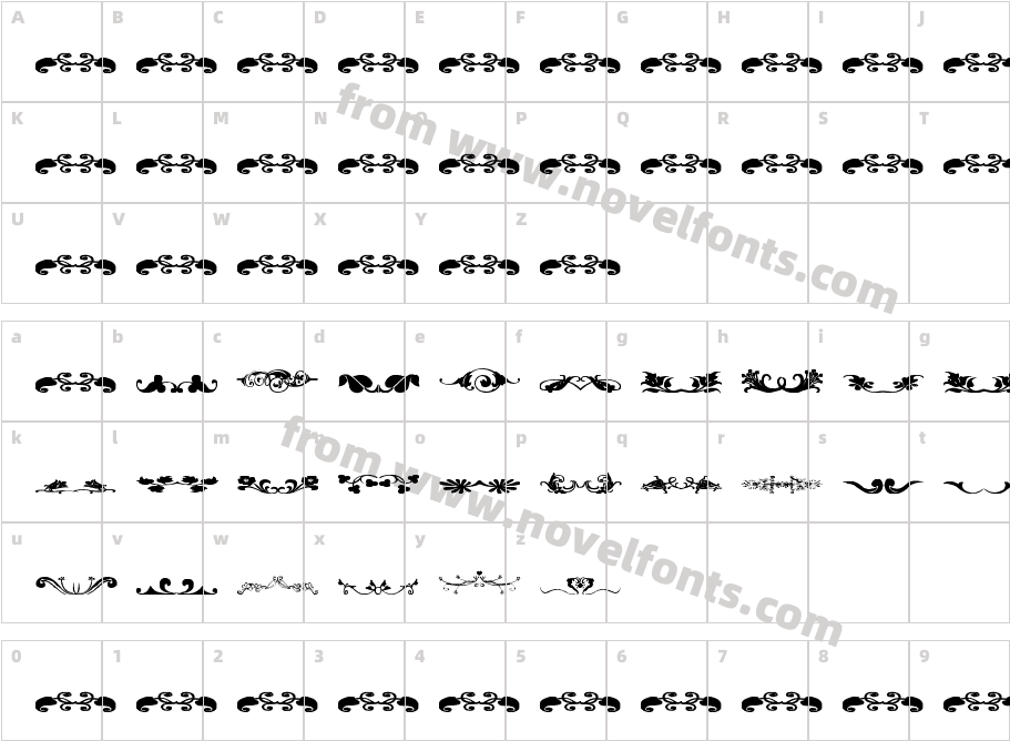 Sughayer Separates 1Character Map