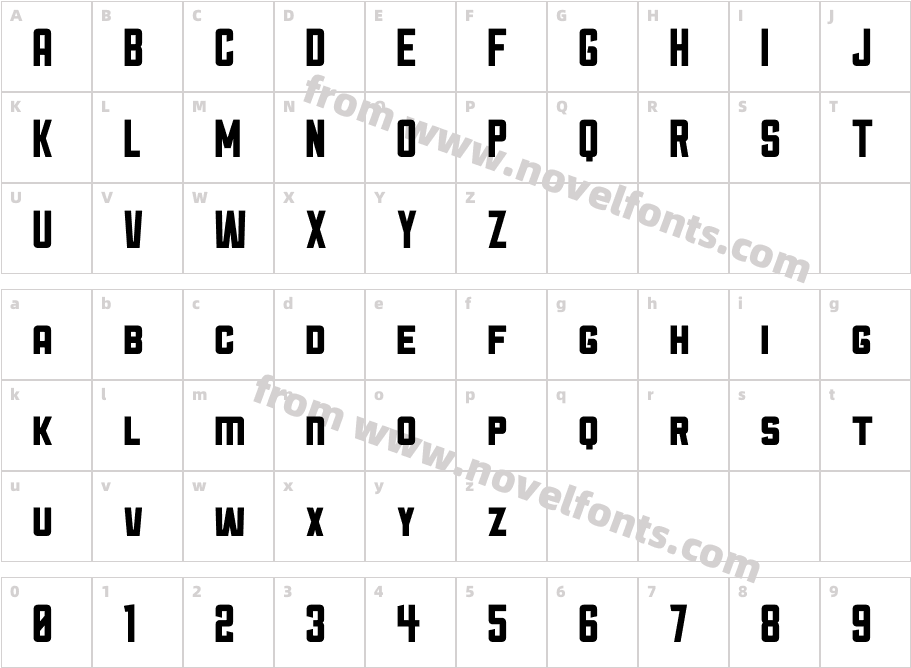 Sullivan FillCharacter Map