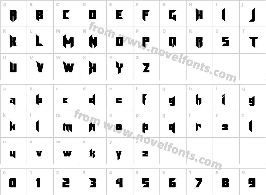 KlingonBladeCharacter Map