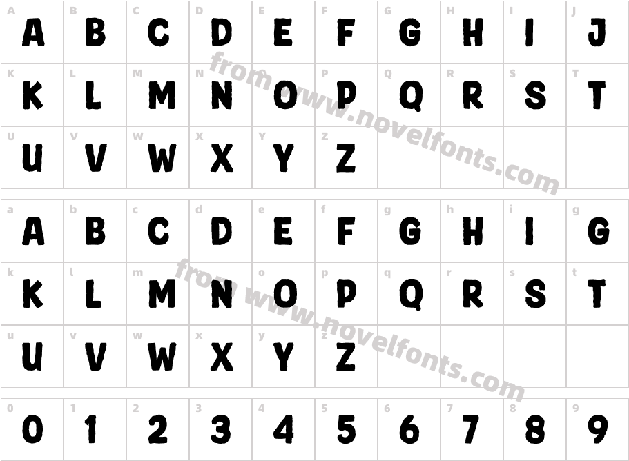 Super NormalCharacter Map