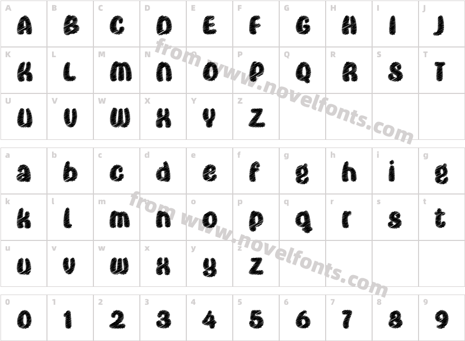 Super ScribbleCharacter Map
