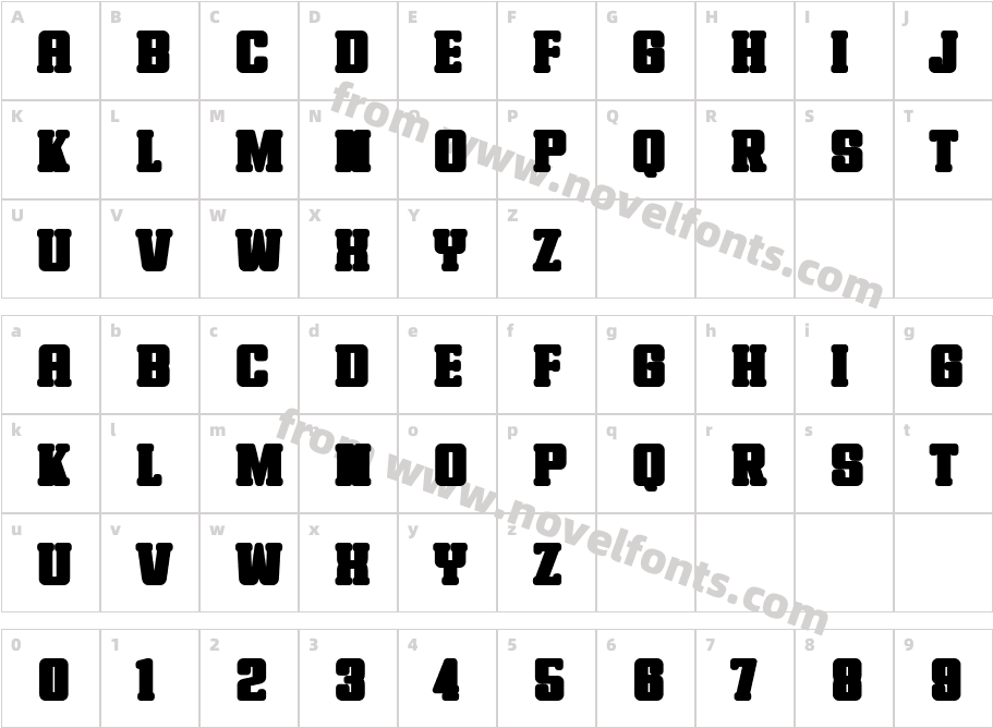 Supers Sports SolidCharacter Map