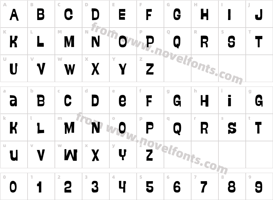 Swung NoteCharacter Map