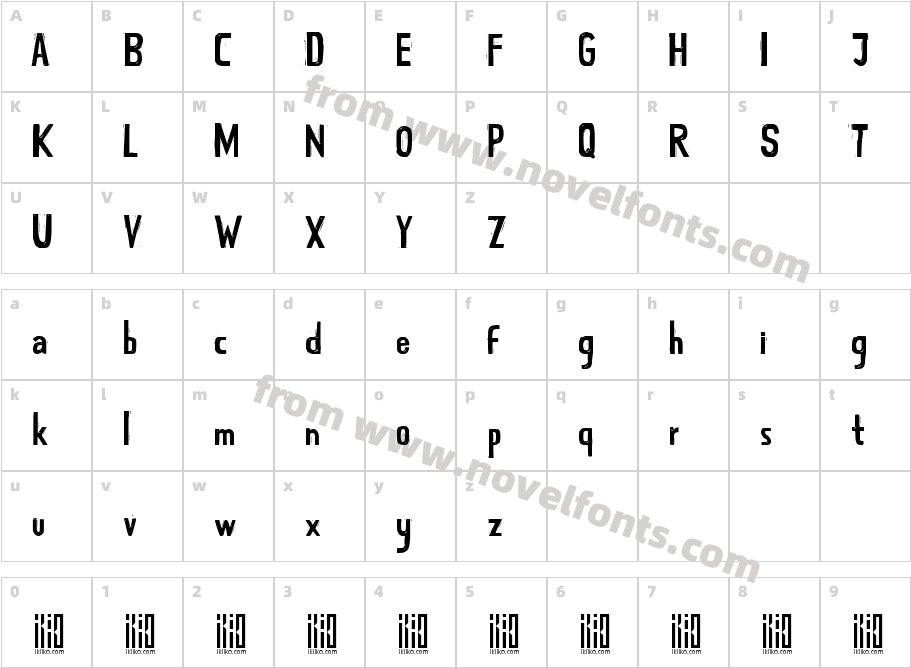 TJOEKIL KAJOE ikiiko.comCharacter Map