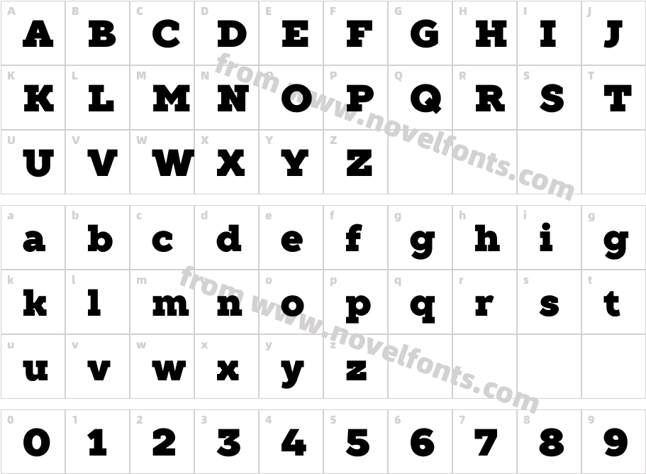TT Slabs BlackCharacter Map