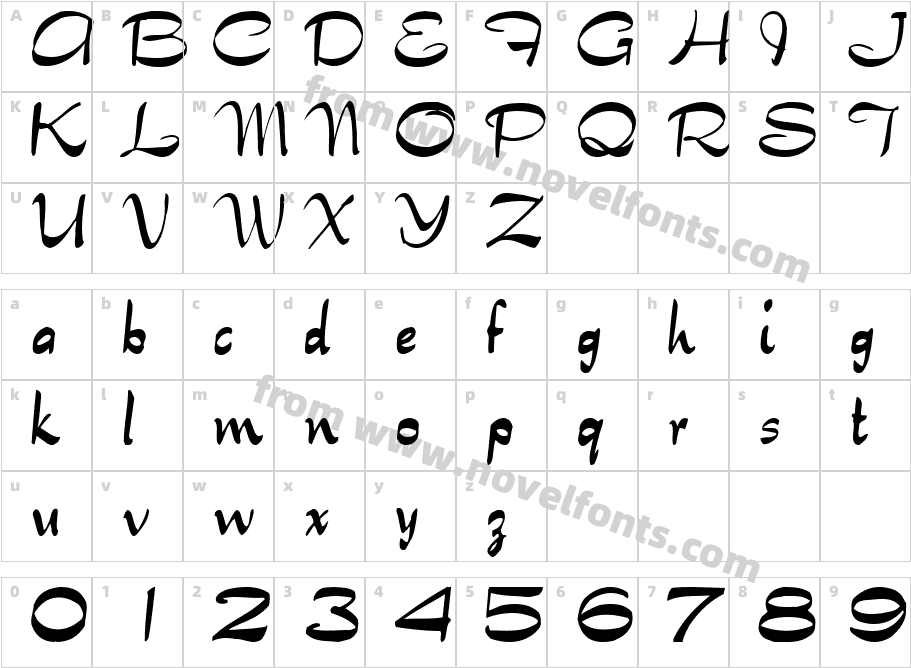 Tabitha Type32 StchCharacter Map