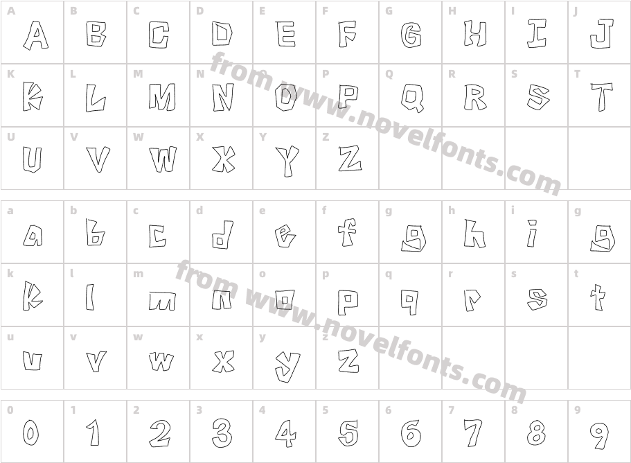 Knock knock!Character Map