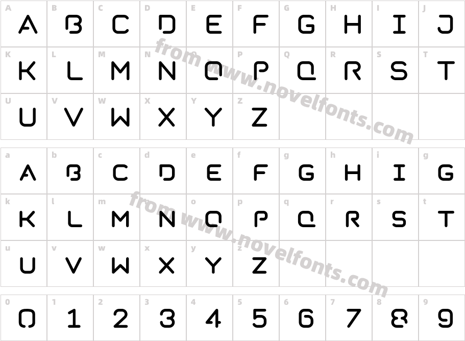 Taurus Mono Stencil BoldCharacter Map
